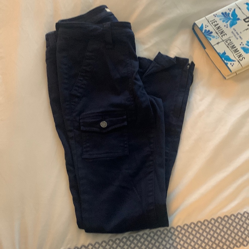 Joie skinny navy cargo pants size 25